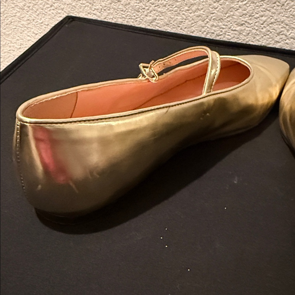 J. Crew Women's Anya Mary Jane flats in metallic - Picture 10 of 14